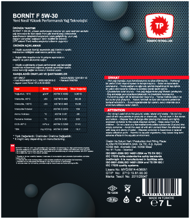 Bornit F label design 2