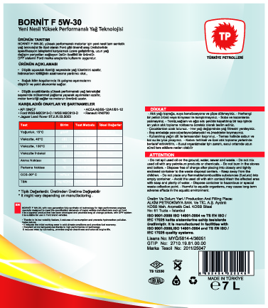 Bornit F label design 6