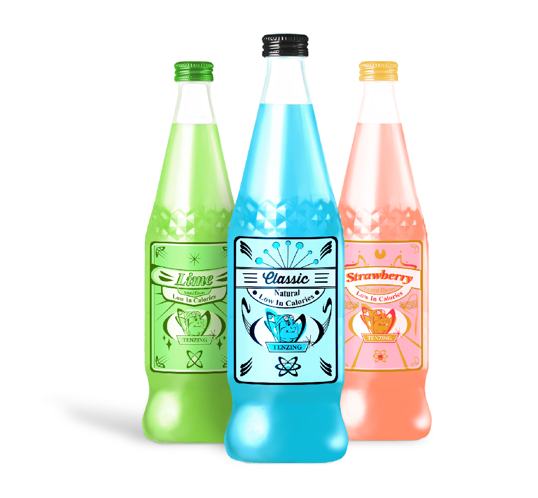 Tenzing Natural Soda packaging
