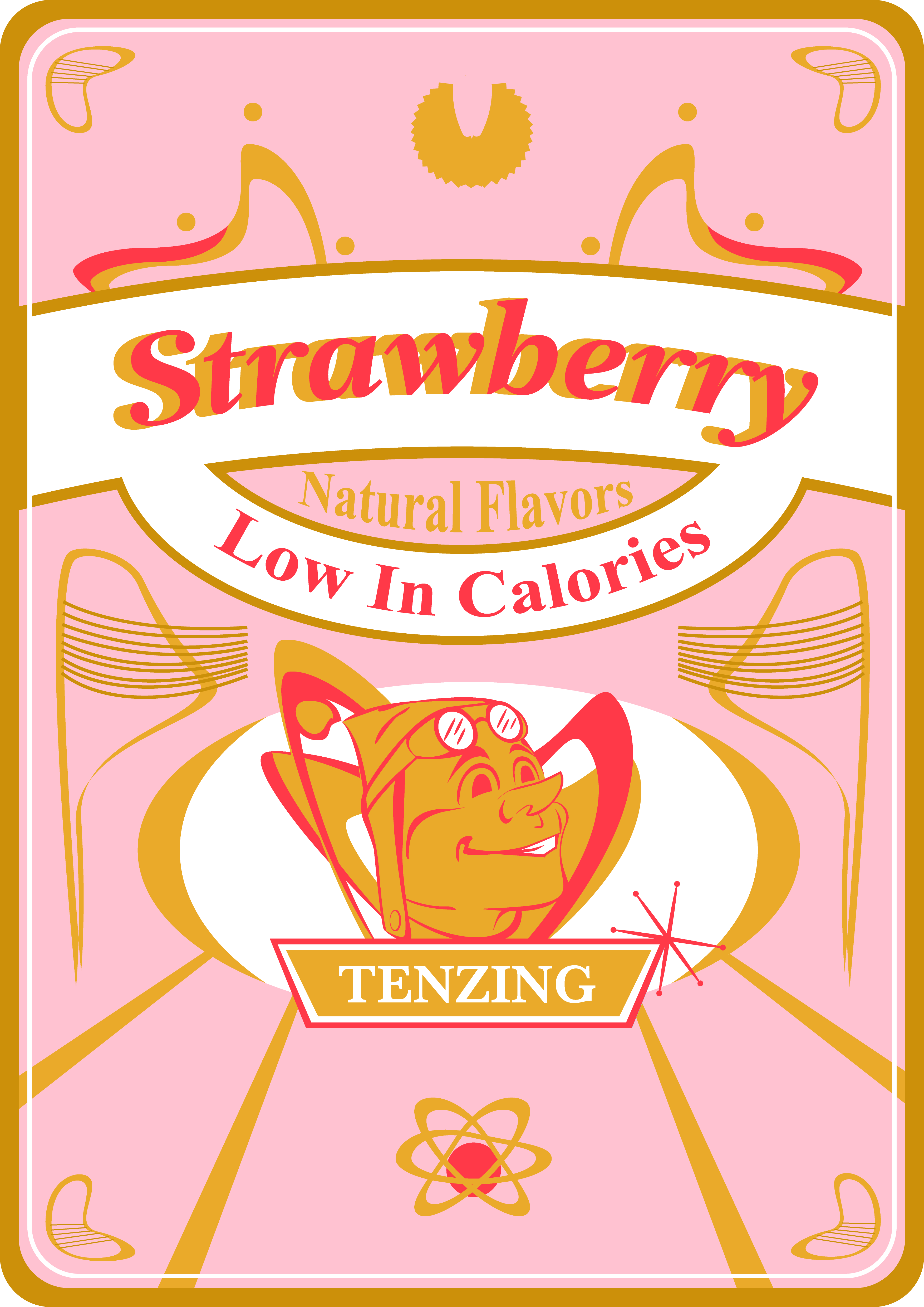 Tenzing Strawberry — front label